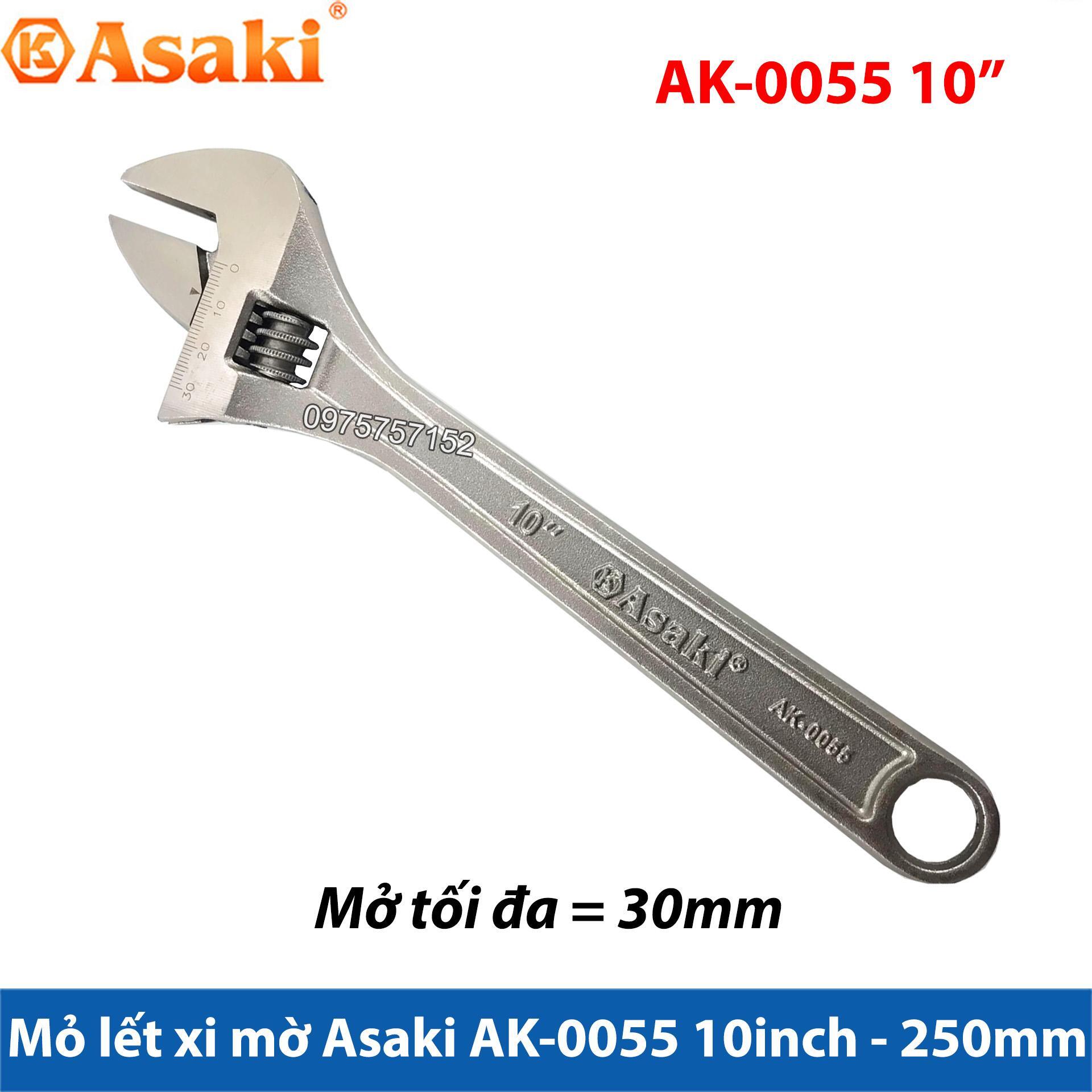 Mỏ lết cao cấp Asaki AK-0055 (10''/250mm)