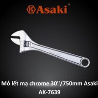 Mỏ lết mạ chrome 30''/750mm Asaki AK-7639