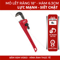 Mỏ lết răng 18" Milwaukee 48-22-7118 mỏ lếch cờ lê kìm nước vặn mở ốc, ống nước, thép siêu cứng chống rỉ, hàng cao cấp