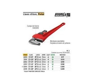 Mỏ lết răng 8in/200mm Pretul STI-8P