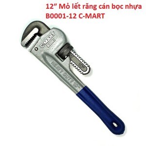 Mỏ lết răng cán bọc nhựa C-Mart B0001-12