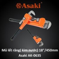 Mỏ lết răng( kìm nước) 18"/450mm Asaki AK-0635