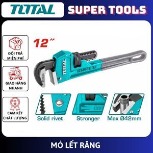 Mỏ lết răng Total THT171186, 18"