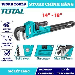 Mỏ lết răng Total THT171186, 18"