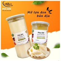 Mỡ lợn đen bản địa 800ml, mỡ heo sạch nguyên chất, béo ngậy thơm ngon, có GCN kiểm định chất lượng  . ..