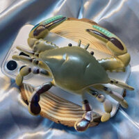 Mô Phỏng 3D Cua Thích Hợp Cho IPhone 14 Promax Ốp Điện Thoại Ngộ nghĩnh X / 13pro Apple 12 Mềm XSmax Chống Rơi IPhone Case