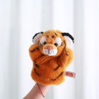 Mô Phỏng Búp Bê Hổ Nhỏ Sang Trọng Đồ Chơi Dễ Thương Đông Bắc Hổ Tay Con Rối Hổ Trắng Ragdoll Trẻ Em Quà Tặng Sinh Nhật