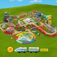 Mô phỏng các tốc độ cao đường sắt phù hợp với đồ chơi gỗ tàu điện Harmony model EMU máy bay tương thích với IKEA Đồ chơi bằng gỗ