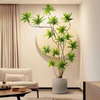 Mô phỏng cây xanh bách hợp tre mã hóa mô phỏng hoa giả cây cao cấp xa xỉ trong nhà lớn phòng khách trang trí sàn