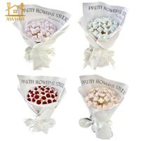 Mô phỏng DIY 18 bông hoa kèm giấy gói hoa