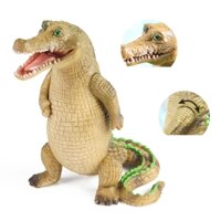 Mô phỏng đứng mô hình cá sấu rắn động vật hoang dã đồ chơi Dương Tử cá sấu sông Nile cá sấu Hoàng đế cá sấu trẻ em trang trí nhận thức