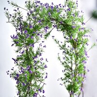 Mô phỏng Gypsophila Hoa Cây nho nhựa Phòng khách Đường ống nước trong nhà Trang trí giả Mây cuộn dây