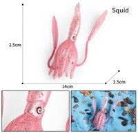 Mô phỏng nhận thức cá mập sinh vật biển mô hình cá mập bạc cá mập cua tôm mực động vật đồ chơi