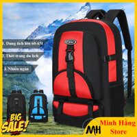 [MỞ RỘNG ĐÁY-Dung tích lớn] Ba lô hành lý leo núi du lịch, Balo túi vali thể thao cắm trại chống nước 65L cho nam unisex