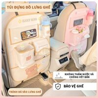 Mô típ thỏ gấu hoạt hình Túi Đựng Đồ Treo Sau Lưng Ghế Xe Hơi Đa Chức Năng