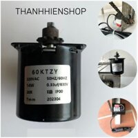 Mô Tơ 220V Quay Gà Vịt 60KTYZ 14W Motor 220V Động Cơ 220V Giảm Tốc 220V Đã Hàn Nhông