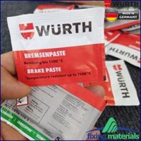 Mỡ tra má phanh WURTH Brake Paste, SX Đức, 5.5g - 1 Gói