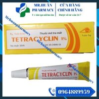 Mỡ tra mắt Tetracyclin 1% – Chữa viêm kết mạc, đau mắt hột