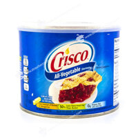 Mỡ Trừu Làm Từ Rau Củ Crisco All-Vegetable Shortening, Hộp 453g (16 Oz.) 1 Lb.