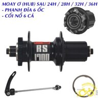 Moay ơ (Đùm) Hub Sau xe đạp Costtu Tiral 24 28 32 36 Lỗ - Phanh Đĩa 6 Ốc (CỐI NỔ TO)