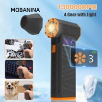 Mobanina 130000Rpm Turbofan, Máy thổi bụi loại bỏ bụi Quạt phản lực công suất cao, Máy hút bụi Mini tốc độ gió mạnh mẽ 52m / s