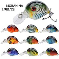 Mobanina 9 Mồi Câu Cá, CrankBait Little Fat Man Câu Cá Chép Wobbler, Nhựa Nổi Nước Đơn Móc Luya Giả Dụ Phụ Kiện Câu Cá