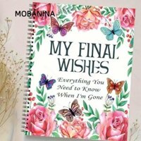Mobanina Butterfly End of Life Planner, Giảm căng thẳng Mọi thứ bạn cần biết khi tôi đi Sổ tay kế hoạch di sản, Chất kết dính kế hoạch bất động sản vui nhộn của tôi