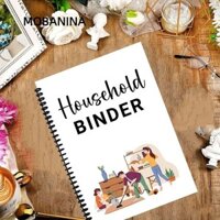 Mobanina Chất kết dính gia đình, Sổ tay quản lý gia đình bền bằng giấy, ràng buộc cuộn dây Tổ chức cuộc sống hàng tháng và hàng tuần Người lập kế hoạch gia đình cho người lớn