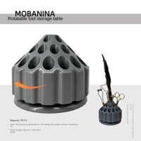 Mobanina Fly Fishing Lure Storage Holder, Bộ dụng cụ buộc ruồi Mồi câu cá Máy tính để bàn, 2025 Thiết bị xoay Trạm buộc ruồi tròn Người mới bắt đầu Anglers