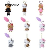 Mobanina Hello Kitty Mặt Dây Chuyền, Khóa Tình Yêu Búp Bê Mèo Sanrio Móc Khóa, Thời Trang Sang Trọng PP Cotton Ba Lô Móc Khóa Treo Trang Trí