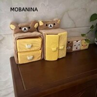 Mobanina Lưu trữ văn phòng phẩm, Tủ quần áo gấu thư giãn Kawaii Rilakkuma vui nhộn, Hộp ngăn sang trọng hoạt hình