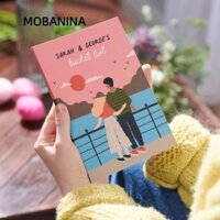 Mobanina Quà tặng ngày lễ tình nhân, Giấy di động Cặp đôi Danh sách điều ước Tạp chí, 2025 Cá tính 8 inch Nhật ký Người phụ nữ