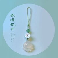 Mobile Móc Điện Thoại / Móc Khóa Hình Chân Mèo Bằng Gỗ Tự Nhiên Chống Thất Lạc