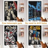 "Mobile Suit Gundam" rèm cửa không đục lỗ Phim hoạt hình Nhật Bản anime cậu bé rèm phòng ngủ nhà bếp vách ngăn phòng tắm rèm trang trí với thanh kính thiên văn