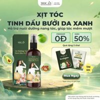 Mộc Ân Haircare 120ml - Xịt Dưỡng Tóc Tinh Dầu Bưởi Da Xanh (Pomelo) Hỗ Trợ Giảm Rụng, Kích Mọc Tóc.
