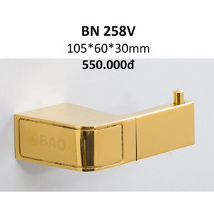 Móc áo đơn mạ vàng BAO BN 258V