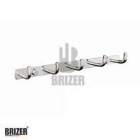 Móc Áo Treo Tường Inox 304 Cao Cấp 7 Móc Chữ L