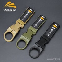Móc chai nước khoáng di động ngoài trời MOLLE leo núi du lịch đi bộ thắt lưng nhanh chóng khóa phụ kiện nhỏ