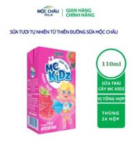 Mộc Châu Kidz Sữa - Trái cây tổng hợp 110ml