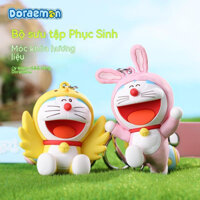Móc chìa khóa Doraemon Phục sinh phim hoạt hình chú thỏ dễ thương mặt dây móc chìa khóa ô tô túi dầu thơm mặt dây thỏ mặt dây chuyền