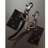 Móc chìa khoá đựng bật lửa da bò thật lighter holster keychain Brokeboiz