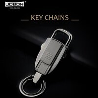 Móc chìa khóa kèm bật lửa hồng ngoại cao cấp Jobon ZB8755 (Đen bạc)