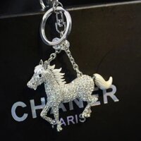 Móc Chìa Khóa Nữ Cao Cấp Ngựa Con Hoàng Đạo Móc Chìa Khóa Mặt Dây Chuyền Xe Hoạt Hình Sáng Tạo Pha Lê Dễ Thương Quà Tặng