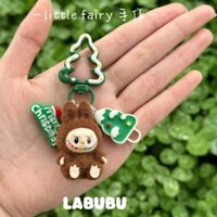 Móc chìa khóa quà Tặng hạt dễ thương bằng nhựa dẻo vải Labubu Mini