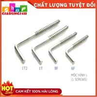 Móc chữ L, móc màn- Móc tranh ảnh 4cm,6cm,8cm,10cm,12cm-Giadung24h - 8cm