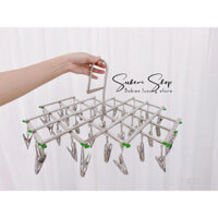 Móc Chùm Inox/Móc Phơi Đồ Inox 35 Kẹp