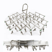 Móc Chùm Inox/Móc Phơi Đồ Inox 35 Kẹp