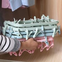 MÓC CHÙM NHỰA 32 KẸP PHƠI ĐỒ CHO BÉ.