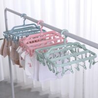 MÓC CHÙM NHỰA 32 KẸP PHƠI ĐỒ CHO BÉ.