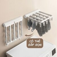 Móc chùm phơi đồ cho bé quần áo đồ lót với tất 20 kẹp có thể gắp gọn siêu tiện EC Life 0613